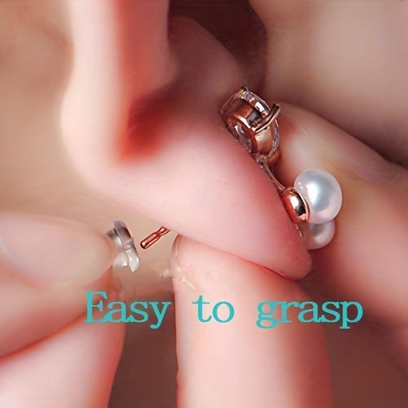 100Pcs DIY Jewelry Earrings Earrings Accessories Anti-silicone Behind-the-ear Plugs Premium Stud Earrings Plugs