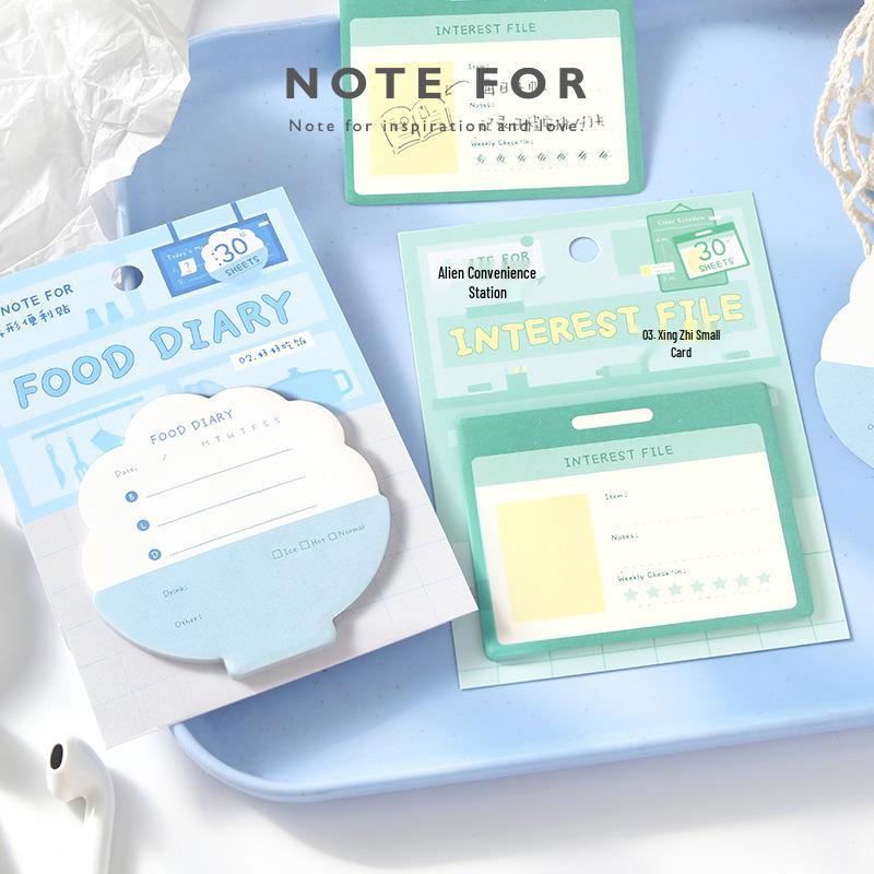 Life Notes Series: Reusable Sticky Notes - Simple Style for Students, Messages, and Reminders
