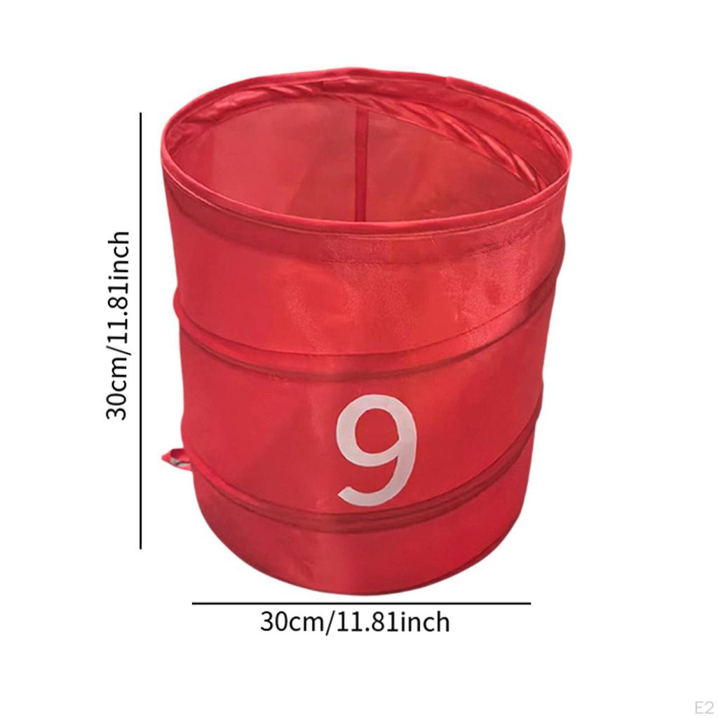 Backyard Golf Bucket Easy To Store Oxford Cloth Foldable Storage for Indoor Outdoor Family