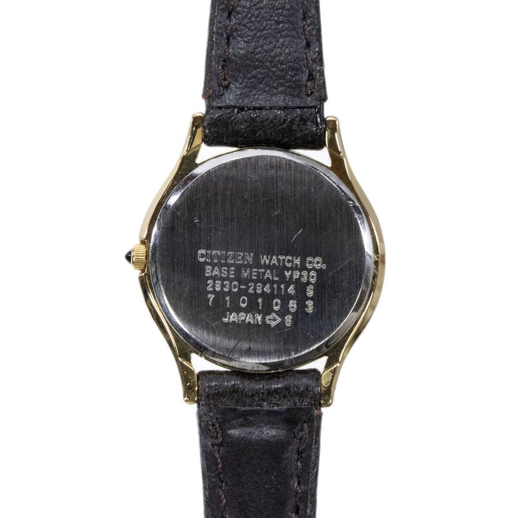 Citizen Quartz Watch Exceed White Gold YP30 Logo Small Slim Beautiful Z011 Women's 2930-294114