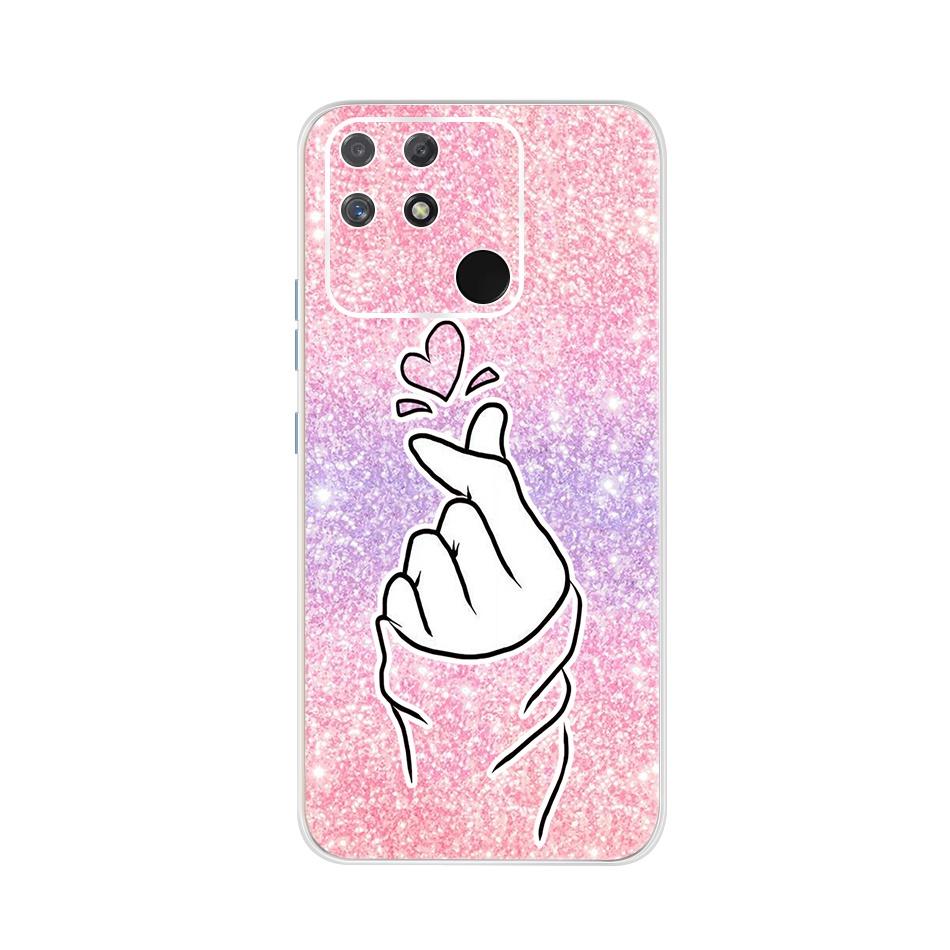 Weiche Silikonhülle Für Raelme Narzo 50A RMX3430 HandyhülleTransparente TPU-Abdeckung Für Realme Narzo50a 50 A 6.5" Rückseiten Hüllen Bumper