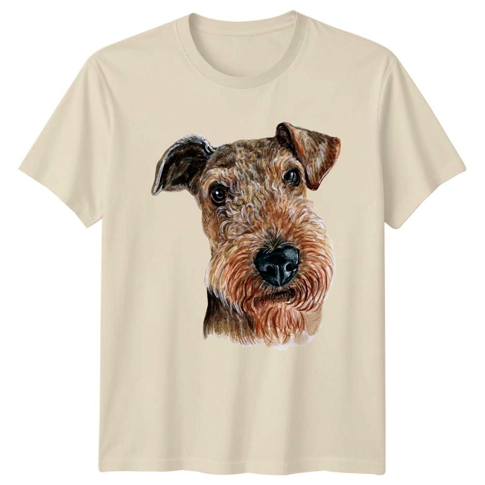 Airedale Terrier Dog Portrait TShirt Airedale Terrier Dog Breed Gift For Him