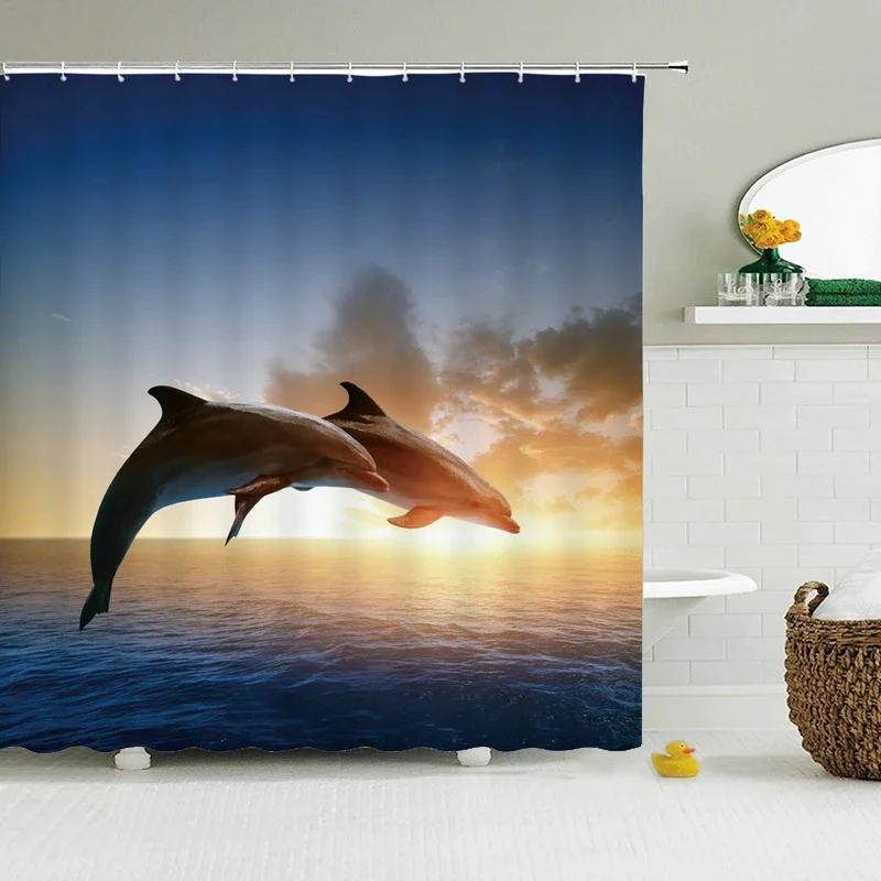 Animals Printed Lion, Tiger, Cat,Elephant,3D Bath Curtains Waterproof Polyester Cloth Washable Bathroom Shower Curtain With Hook
