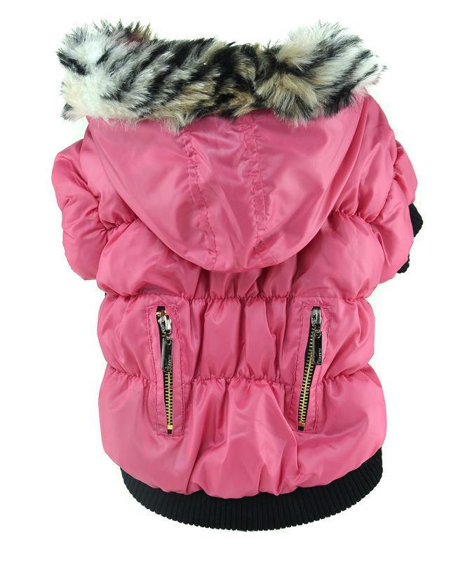 Warm European & American Winter Dog Fur Cotton Coat