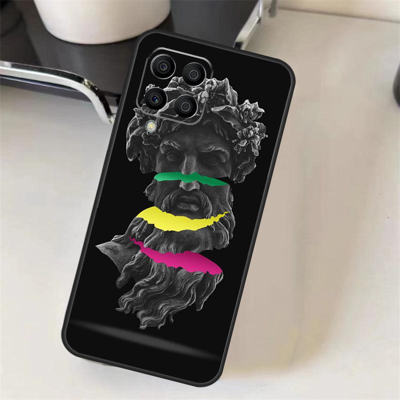Greek God Statue Face Case For Samsung Galaxy M06 M16 M36 M56 M52 M32 M12 M54 M34 M14 M35 M55 M15 M11 M31 M13 M53