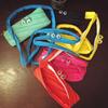 Creative Stationery Large Capacity Canvas Monster Zipper Pencil Case Women Makeup Bag Wallet