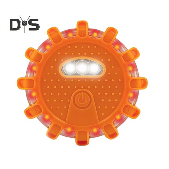 2 Stück Auto-Warnleuchten mit 9 Blinkmodi, superhell, hohe Lumen, wasserdicht, batteriebetrieben, LED-Warnleuchten mit Magnet