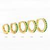 2PCS Stainless Steel Minimal Crystal Zirconia Hoop Earrings Gold Silver Color Small Huggie Cartilage Earring Piercing Jewelry