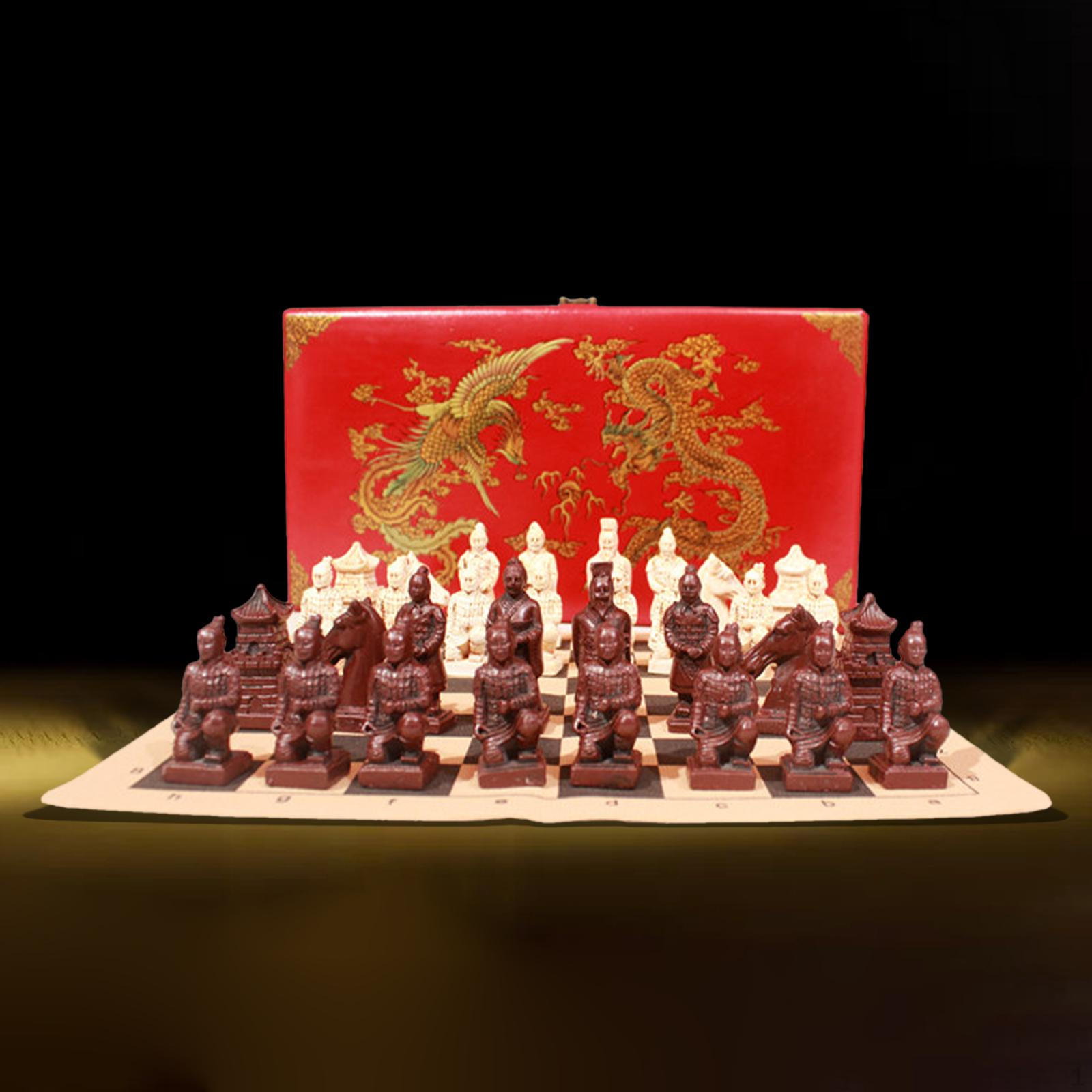 

Шахматный набор для международной игры с чехлом для переноски и игровыми фигурами large