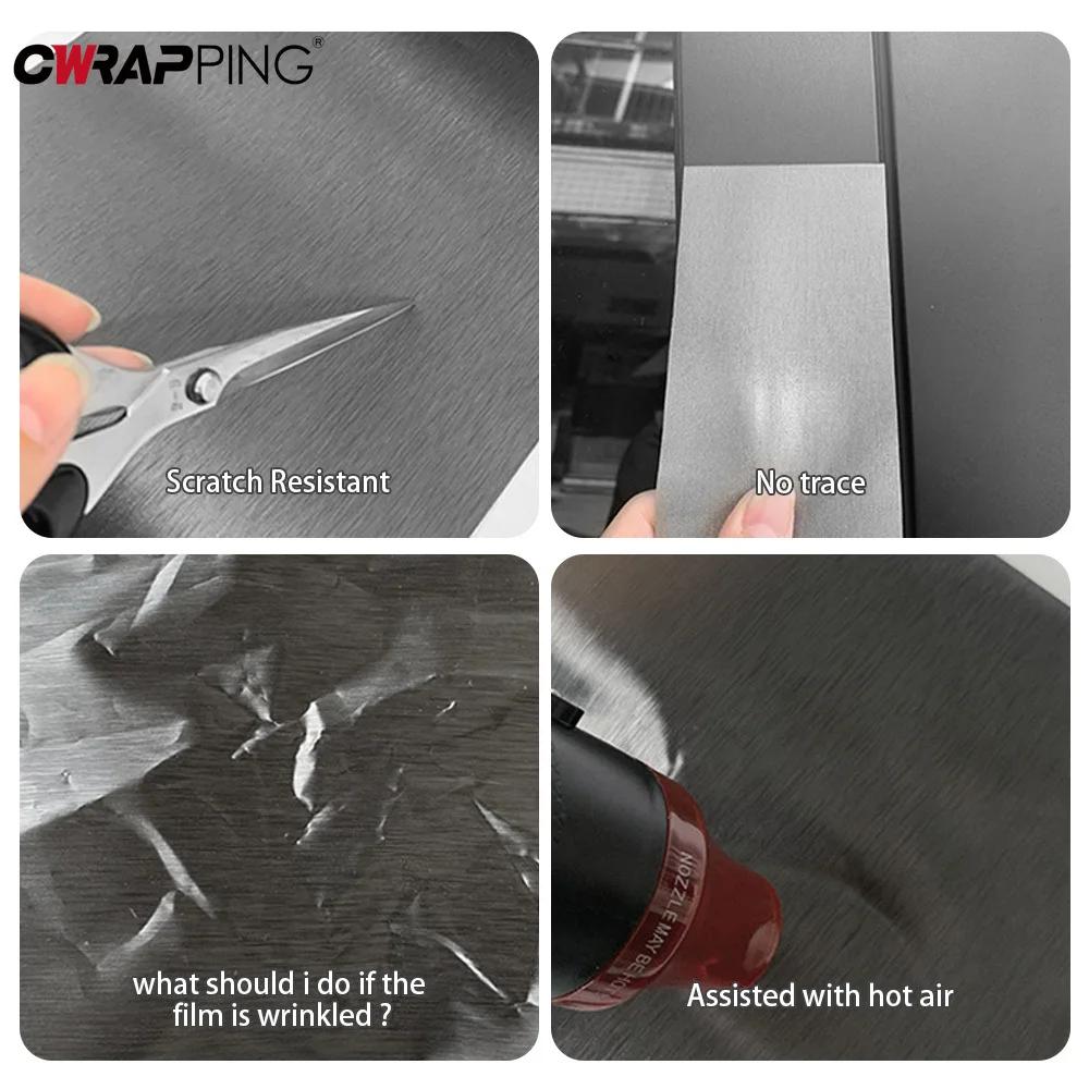 Motorcycle Sticker Aluminum Brushed Vinyl Film Car Film Creative Sticker Waterproof Film Car Decoration Auto Protective Film