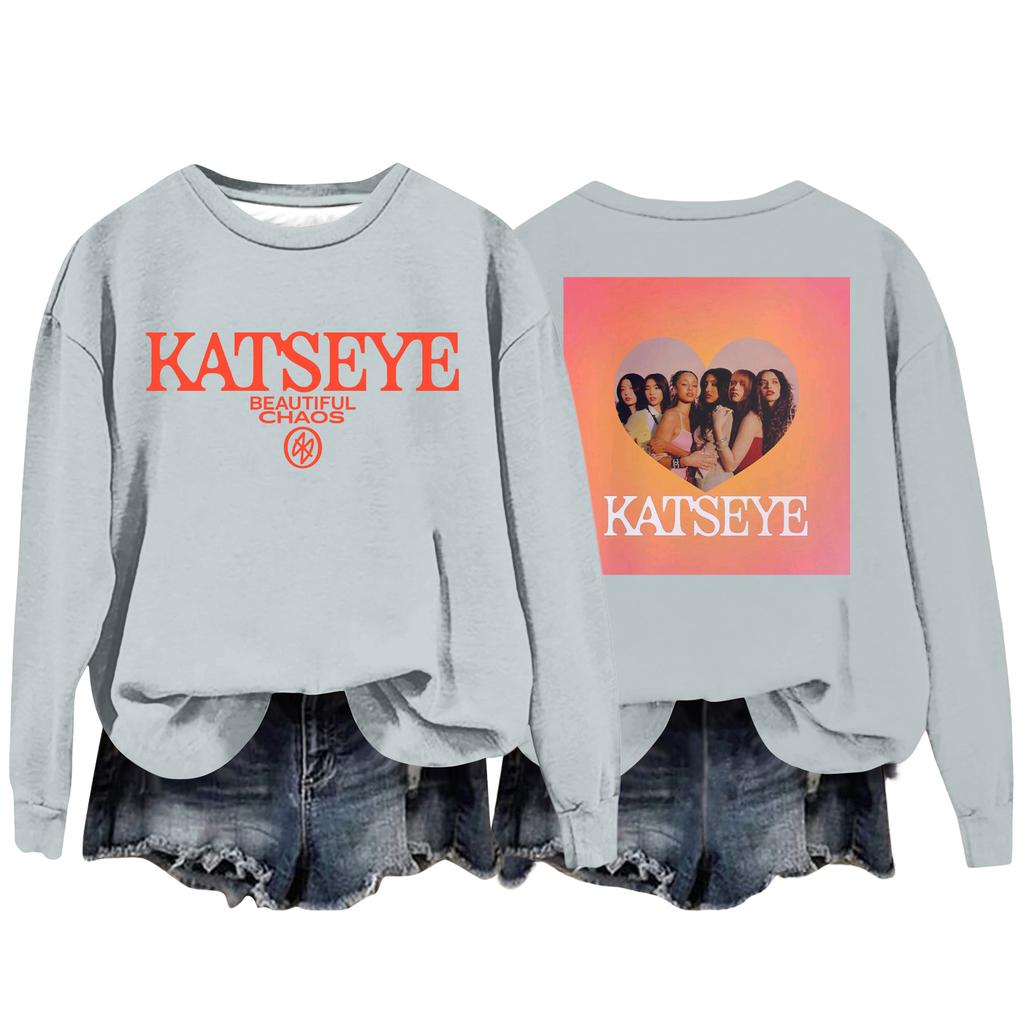 Women's Fashion Casual Long Sleeve Loose Printed Sweatshirt