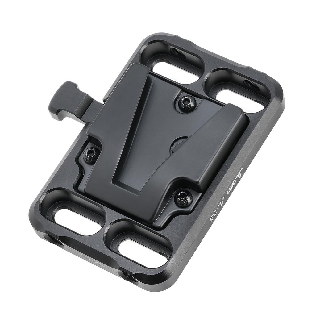 JLwin JL-35 Mini V Lock Battery Adapter Plate V Mount Battery Plate Aluminum Alloy with 1/4 Inch