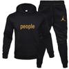 2023 Heren Casual Hoodie Sweatshirt Set - Herfst/Winter Bedrukt Sportkleding