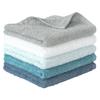 Bloom Japanese-made Face Towels, Set of 5, Famille Senshu Towels, Hotel Type, Highly Absorbent, Quick-Drying, Soft, Fluffy, Durable, Low Lint Shedding