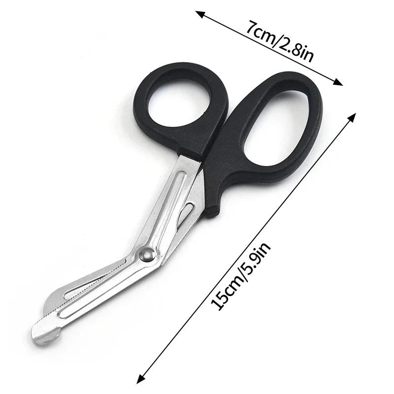 

Medical Rescue Gauze Scissor Trauma Gauze Emergency First Aid Kit Portable Survive Paramedic Medical Rescue Shear Tool 15cm