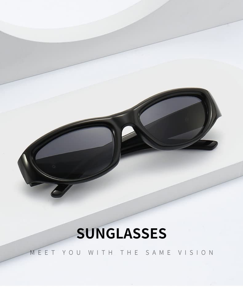 FEISEDY Y2K Cat Eye Sunglasses for Retro American UV400 Pentagram Smaller Perfect for and B1088 Women, Style, Protection, Pattern, Face, Driving,