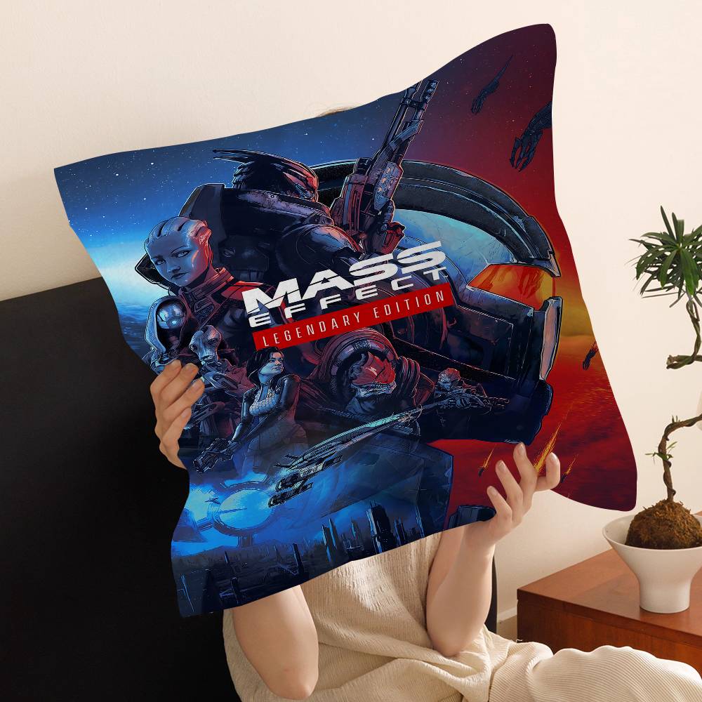 NT1464 Mass Effect Pillow Anime Pillow Sofa Bed Head Pillow Cover Cushion Cover 45x45 Cm Fashion