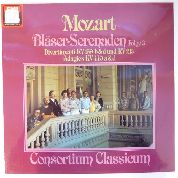 LP Record WOLFGANG AMADEUS MOZART , CONSORTIU - Bläser-Serenaden Folge 3 / Divertim 1C06346072 EMI Electrola 1980 Germany Classical Used