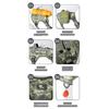 Reflective Dog Harness Tactical Training No Pull Medium Large Dog Vest Adjustable Safety Lead Military Running Pet Harnesses
