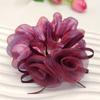 Korean Style High-end Rose Flower Scrunchie Fashionable Floral Hair Accessory Rose Flower Hair Tie Set  Rose Hair Scrunchie