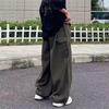 Harajuku Streetwear Khaki Cargo Pants Women Oversize Pockets Hip Hop Black Wide Leg Trousers For Female Korean