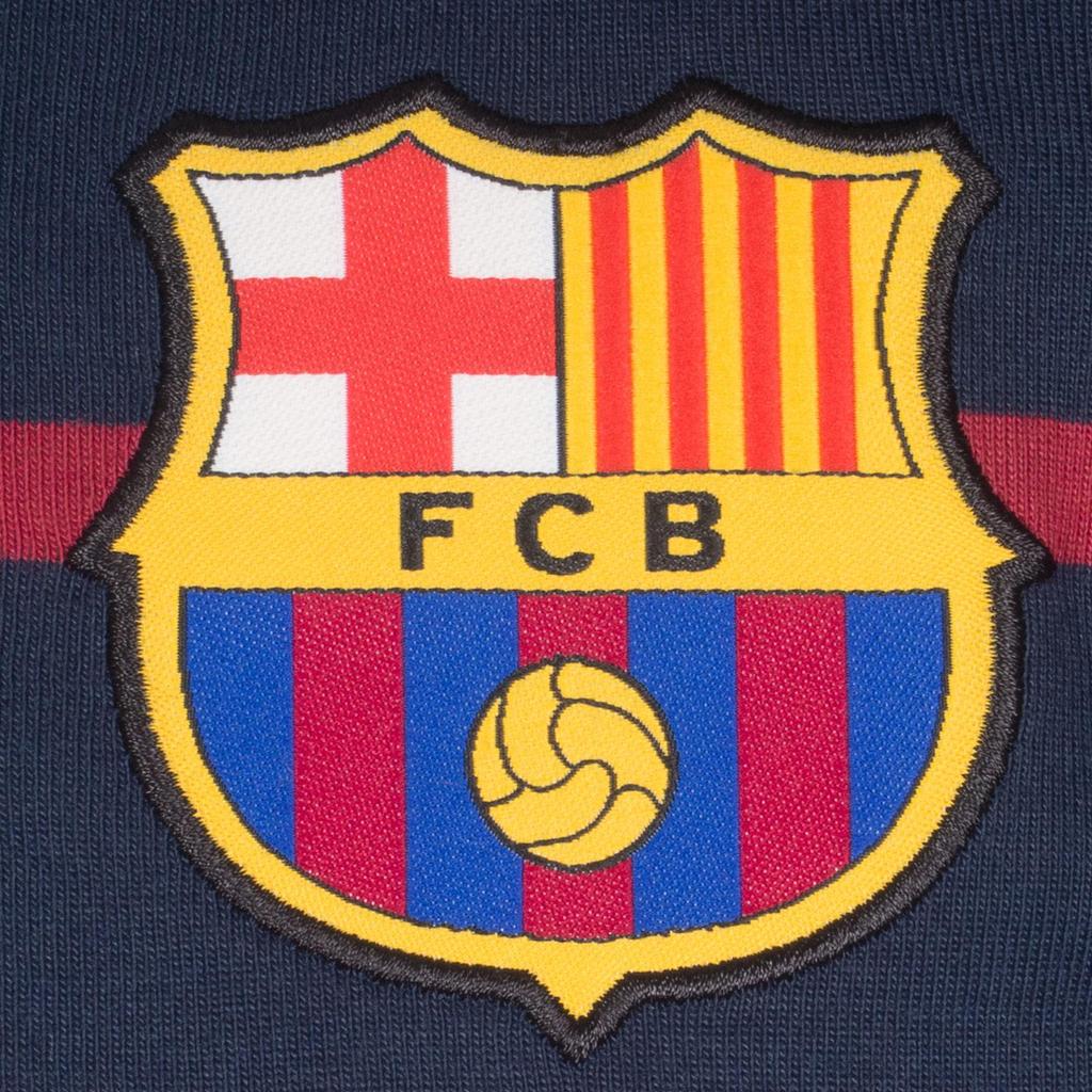 FC Barcelona Mens Striped Polo Shirt