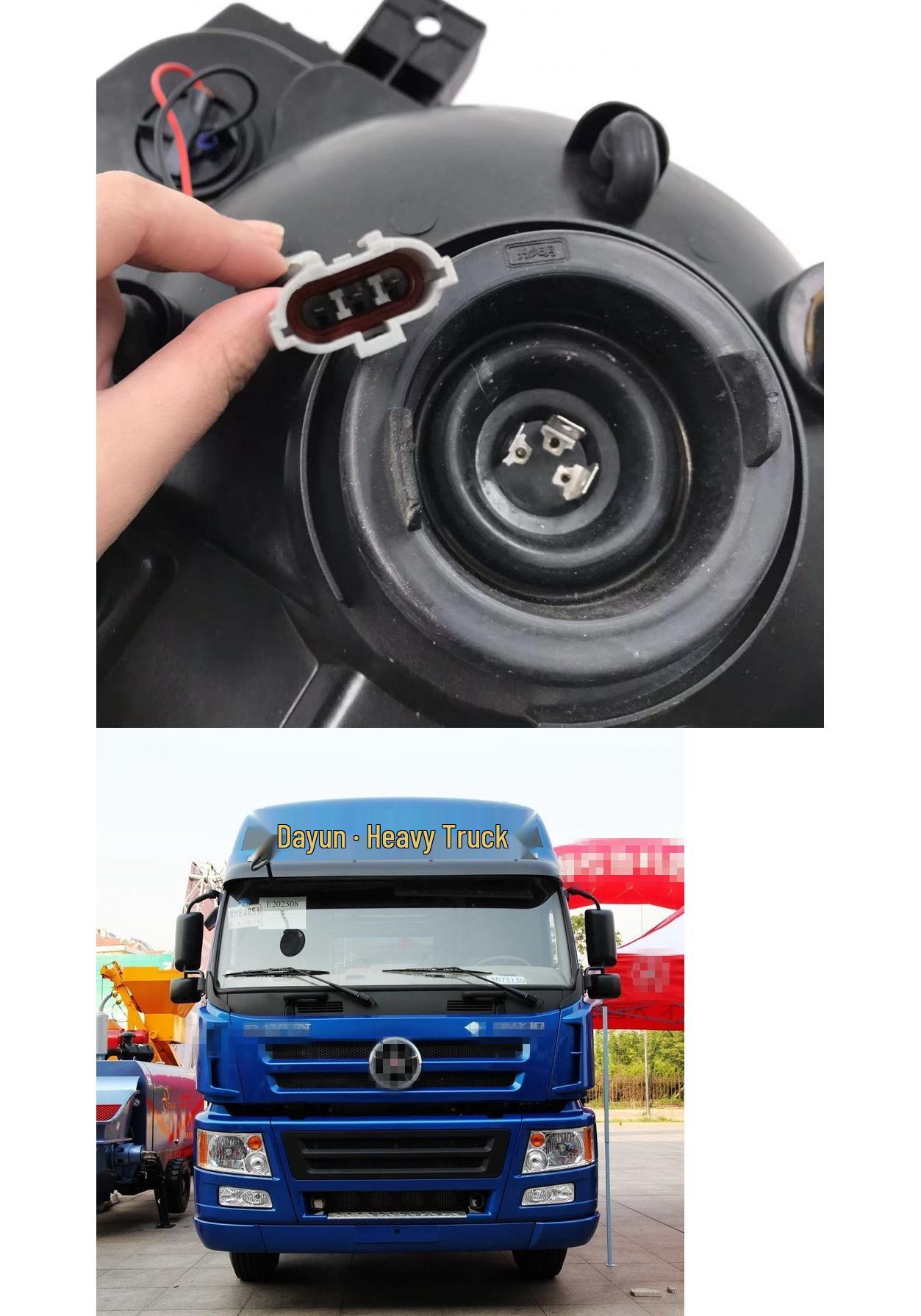 Dayun N8/N8E Heavy Truck Headlight Assembly with Turn Signal Combination Premium, Right Side