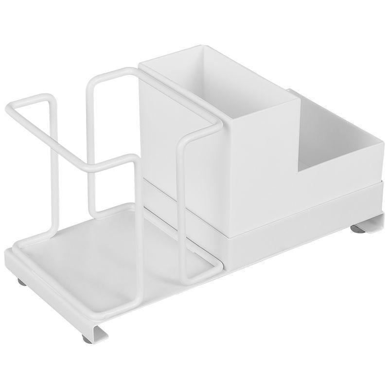 

Titanium Steel+PP Desktop Disposable Paper Cup Storage Rack with Coffee Tea Bag Storage Box A