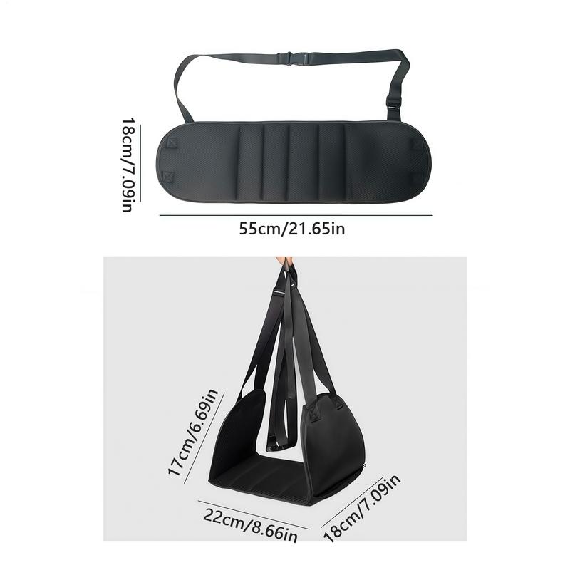 High Quality Foam Airplane Foot Hammock With Adjustable Sling Strap Lightweight Car Back Seat Accessories for Plane Travel