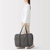 MUJI Lightweight Foldable Nylon Boston Bag Charcoal Gray 35L 52x19x38cm