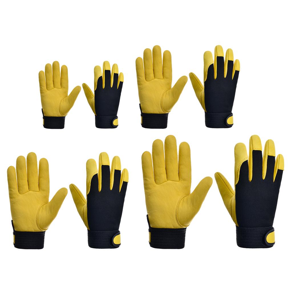 Multi-Functional Safety Work Gloves with for Palm Anti-slip Design Builder Gloves Gardening Gloves Light-Duty Gloves 1 P