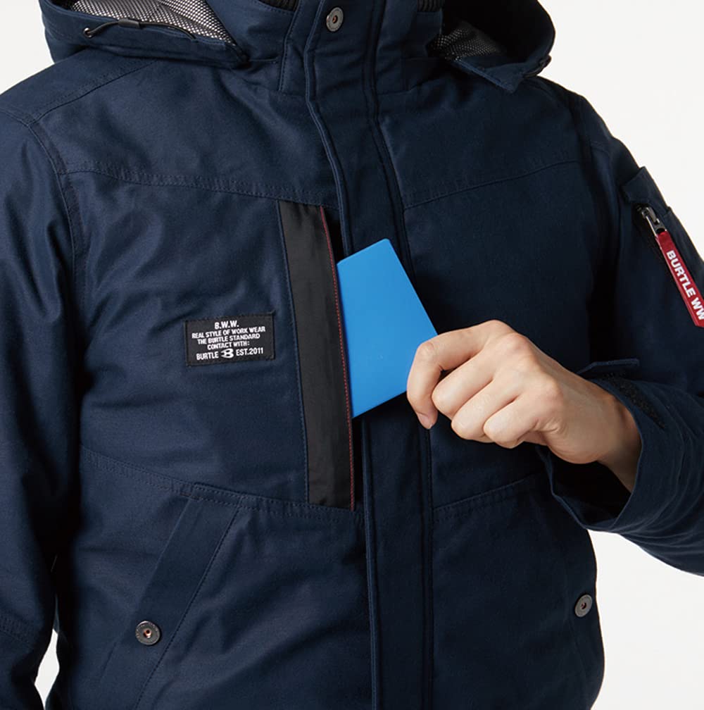 BURTLE Heater Jacket For Black 8210 35 S (Large Hooded) (Unisex) Autumn/Winter