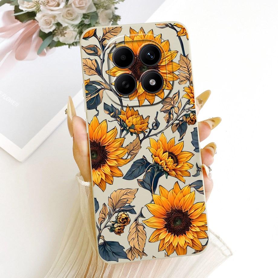 Blumen Gänseblümchen Sonnenblumen Hüllen Für Xiaomi Redmi Note 15 15Pro 15 Pro+ Handyhülle Poco M8 Pro Abdeckung Silikon Weich Stoßfest Hülle