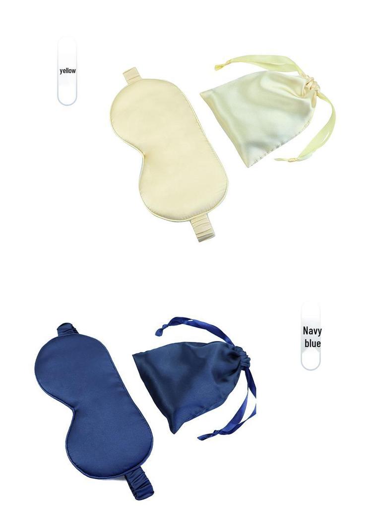 Hedvábná oční maska 16 momme s úložným sáčkem na spaní