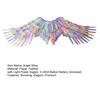 Yousheng Halloween Angel Wings for Girls Kids Women Colorful Angel Feather Wings with Elastic Band Cosplay Costume Accessory for Stage Halloween Party