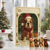 Christmas Countdown Acrylic Dog Pendant 24 Days Advent Calendar 2D Dog Ornaments Festival Party Supplies 2026 Xmas Navidad