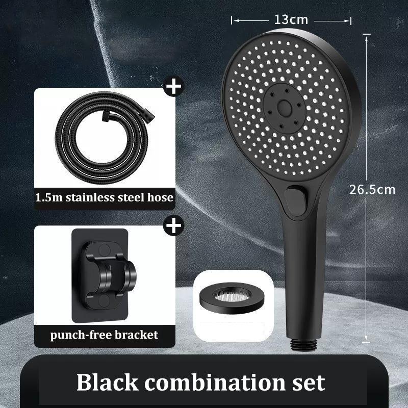 High Pressure Shower Head 13cm Panel 3 Modes Water Saving Spray Nozzle Shower Bathroom Accessories