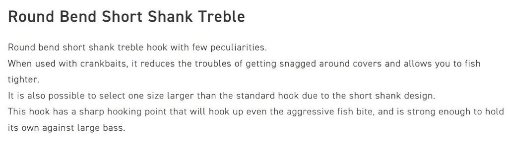 Vanfook DT-44B Treble Hook Short Shank Size 8 (1621)