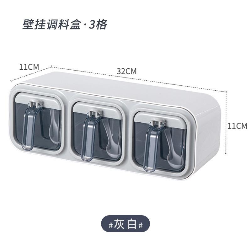 Gewürzbox für die Küche, an der Wand montierte Organizer-Boxen, Gewürztür-Aufbewahrung und Organisationsgläser für Gewürze, Haushaltsgeräte und Garten