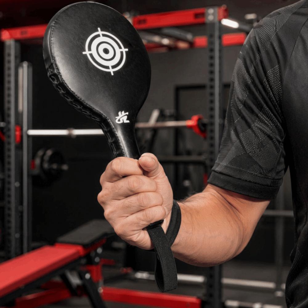 PU Striking Target Pad Black Paddle Handheld Striking Pad Black PU Boxing Target  Boxing Practice