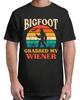 Bigfoot Grabbed My Wiener Funny Vintage Adult S-4XL Unisex T-Shirt