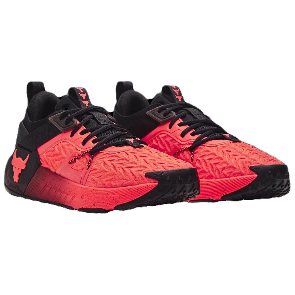 Under Armour Project Rock 6 Phoenix Fire Svart Herre Sneakers Rød 3026534-800