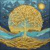 Cross-Border Foreign Trade Diamond Painting, Fortune Tree Special-Shaped Diamond Painting Diy Handmade Living Room Flower Decorative Painting