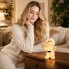 USB Powered Mummy Night Light Figurine Halloween Decorative Table Lamp with Soft Glow for Indoor Use