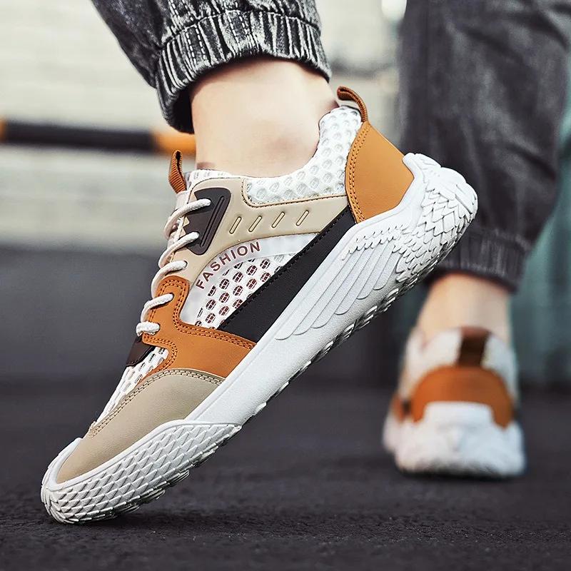 2024 Summer Breathable Mesh Casual Shoes Men Soft Sole Non-slip Running Shoes Fashion Versatile Sneaker Chunky Zapatos De Hombre