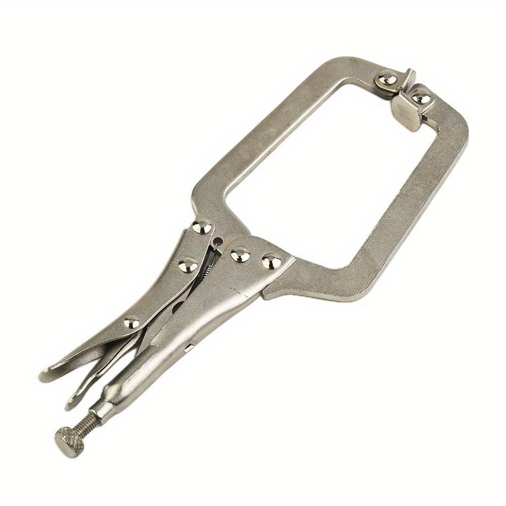 1PC 9 Inch Steel C Clamp Vise Grip Locking Welding Pliers Wood Tenon Locator Tool