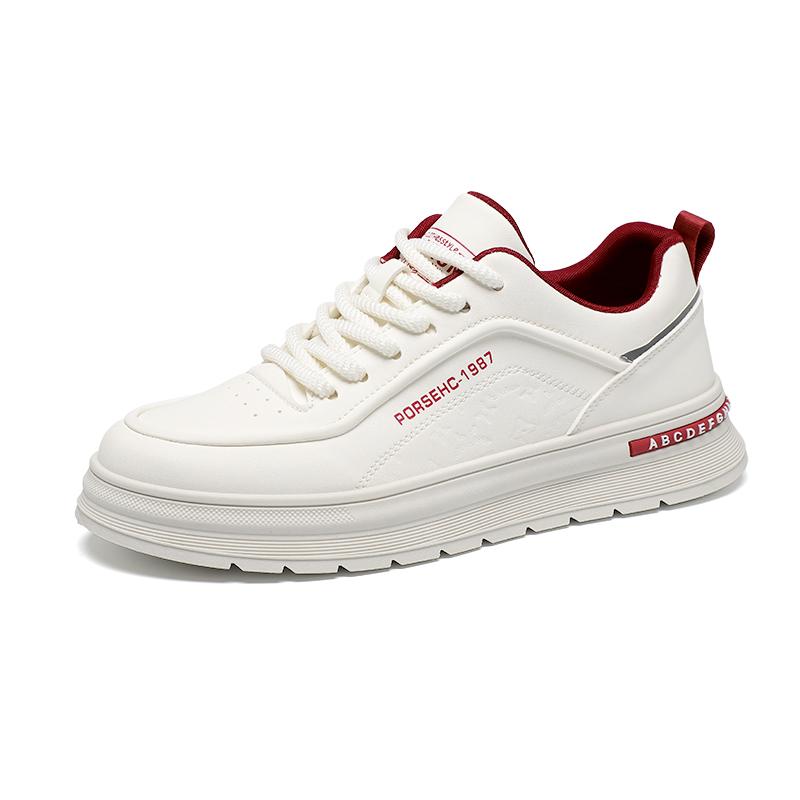 New Trendy Versatile Cloth Shoes Men's Spring New Breathable White Shoes Men's Sports and Leisure Board Shoes Trendy Shoes