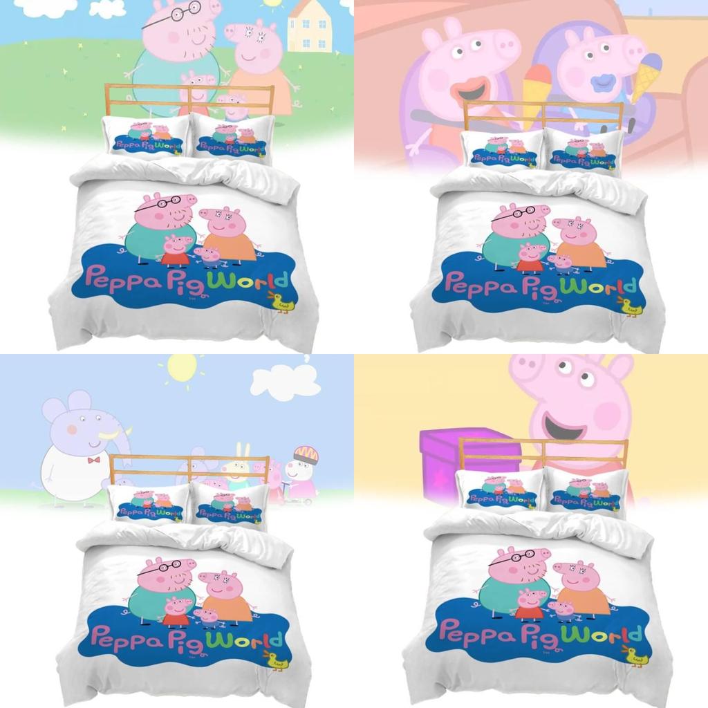 Benutzerdefiniertes Cartoon Waldtier Kinder Drei-Teiliges Bettwäscheset Weiches Und Gemütliches Design