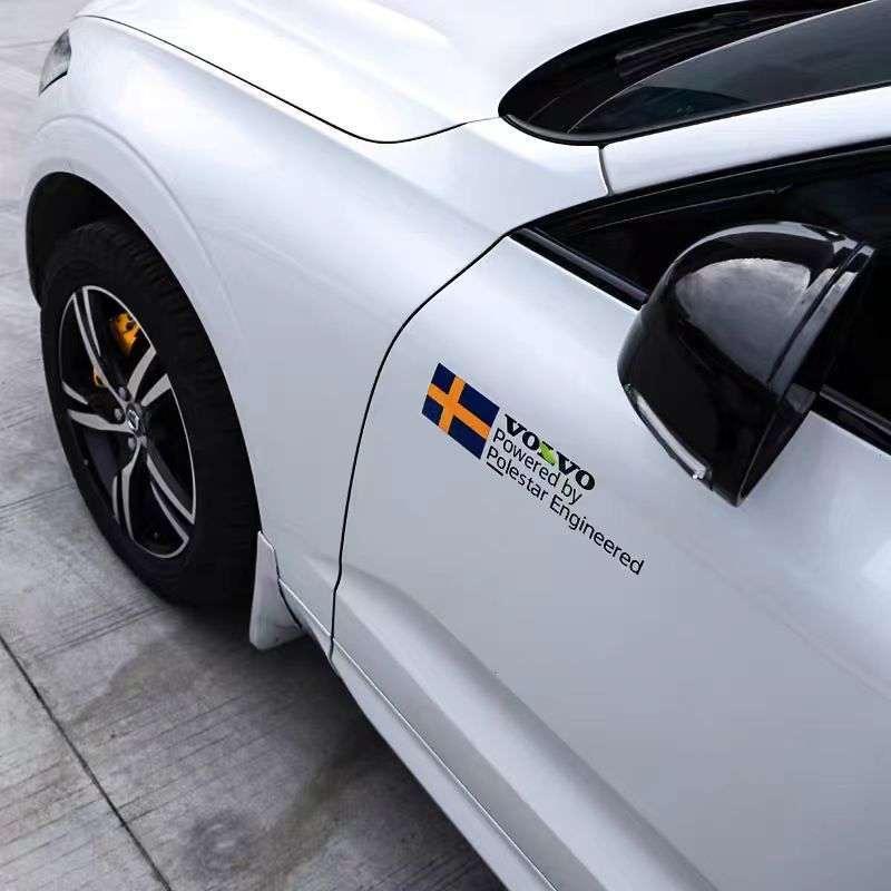 Personalized Car Front Personality Static Sticker Waterproof Static Decal For Volvo Polestar S60 XC60 S40 XC40 XC90 V60 S80 V90