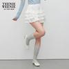 Teenie Weenie Bear 2025 Autumn Asymmetric Tiered Skirt